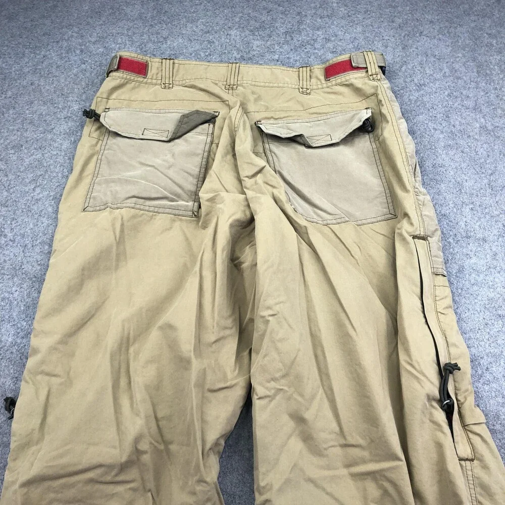 Vintage Abercrombie & Fitch Pants Mens Medium Beige Cargo Relaxed Hiking